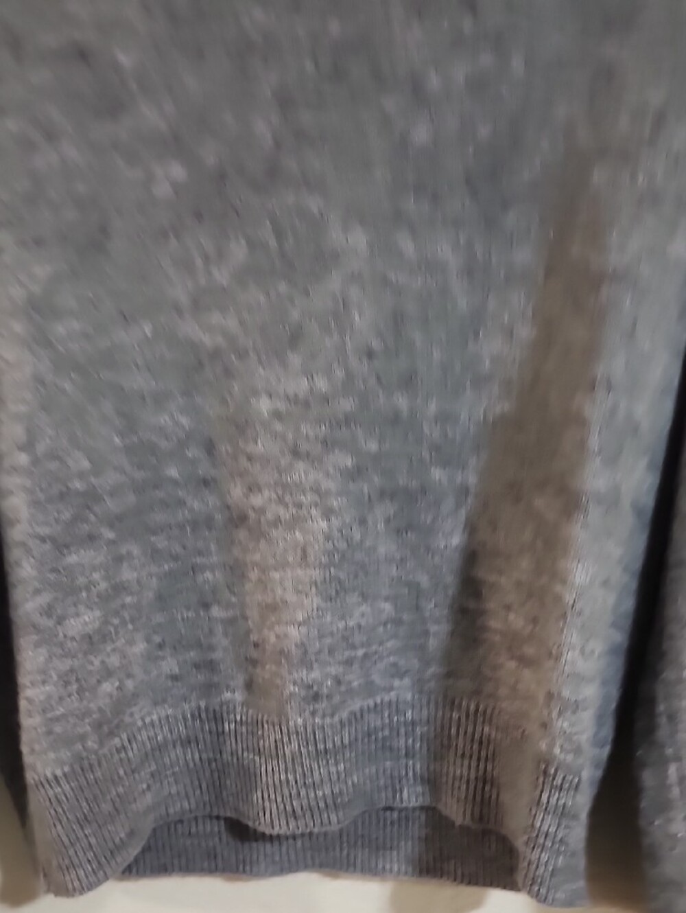 Cozy Grey Ribbed Ruffle Turtleneck Sweater - Picture 5 of 7